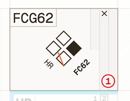 A batter's box showing a fielder's choice groundout to short.